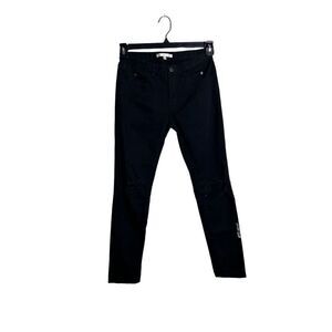 5cm Black Distressed Jeans Size 1